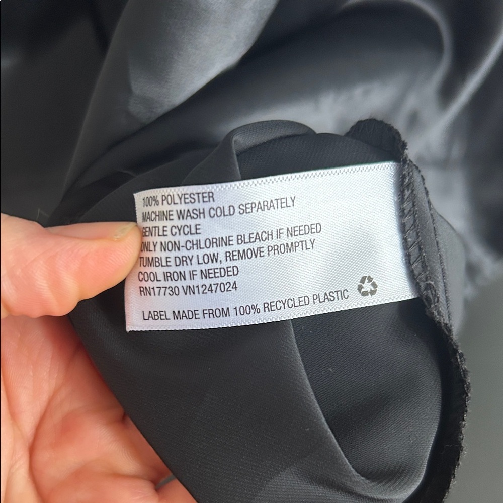 Black satin spaghetti strap Midi Dress - Picture 8 of 8